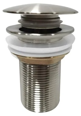 Productafbeelding van Sapho AURUM afvoerset 5/4", klik-klak, geborsteld roestvrij staal