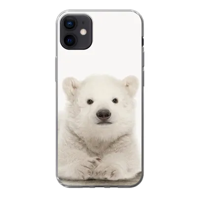 Produktbild von MuchoWow® Handyhülle Schutzhülle Hülle für iPhone 12 mini Eisbär - Tiere - Kinder - Weiß - Jungen - Mädchen Silikon Softcase Handy Hülle - Bild