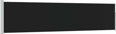 Image de vidaXL Marquise latérale extensible 120×500 cm Noir