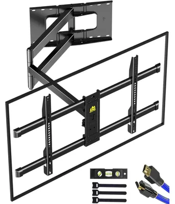 Produktbild von TV Wandhalterung schwenkbar neigbar für 32-80 Zoll Fernseher bis 50kg, 109cm Gelenkarm, VESA 600x400mm