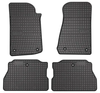 Zdjęcie produktu dla Dywaniki gumowe do Jeep Wrangler IV Rubicon od 2017 – 4 szt., czarne, dopasowane – Wielganizator SolidPRO