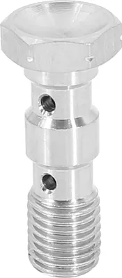 Image de M10x1.25 Métrique Filetage Double Banjo Boulon Frein Raccord Adaptateur