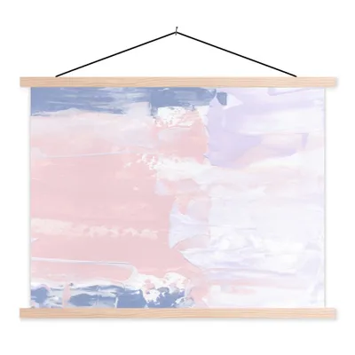 Produktbild von MuchoWow® Textilposter Pastell - Gestaltung - Farbe 40x30 cm mit holzfarbenen Rahmen - Bilder