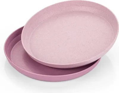 Obrázok produktu pre reer Growing tanier, sada 2 ks, tanier na večeru, detský tanier, tanier na večeru, ružový, Ø 20 cm, 22074