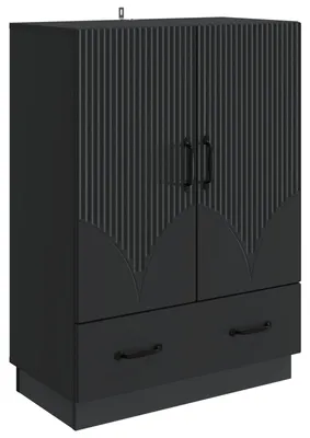 Immagine prodotto di Credenza Nero 66 x 34,5 x 92 cm Legno ingegnerizzato