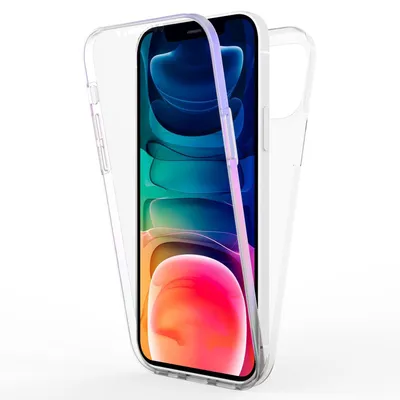 Zdjęcie produktu dla Etui ochronne NALIA Clear 360° do iPhone'a 13, pełna ochrona, przezroczyste, przezroczyste, wytrzymałe, twarde etui, silikon i osłona ekranu