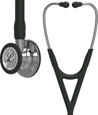 Image de Stéthoscope de cardiologie Littmann IV, finition miroir, noir 6177