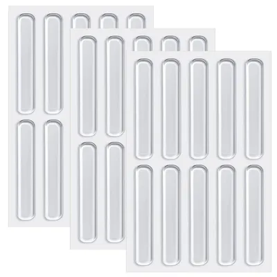 Produktbild von 30 Möbelschutzfolien, transparente Silikonfolien für Schranktüren, selbstklebende Schutzstreifen, 6,3 cm, Schrankschutz, transparente Schutzfolien für Möbel und Türen