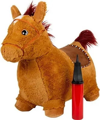 Productafbeelding van Small foot Springpaard pluche van robuust rubber - Springdier met zadel en manen - Vanaf 24 maanden