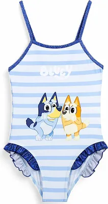 Produktbild von Badeanzug Bluey mit Rüschendetails  Hellblau 98 cm