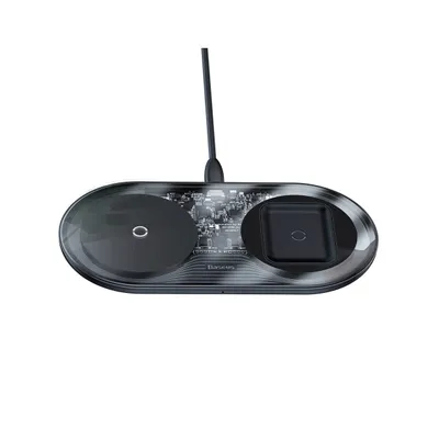 Zdjęcie produktu dla Bezprzewodowa stacja adujca 2 w 1 Baseus Simple Qi, 18 W
