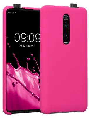 Produktbild von kwmobile Handyhülle für Xiaomi Mi 9T (Pro) / Redmi K20 (Pro) Hülle - Case Silikon - Kabelloses Laden - Schutzhülle Cover in Neon Pink