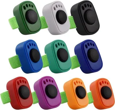 Productafbeelding van Hondentraining Clicker - Huisdier Geluidstool - Positief Trainen - Set Van 10 Stuks - 3 x 2 x 13 cm