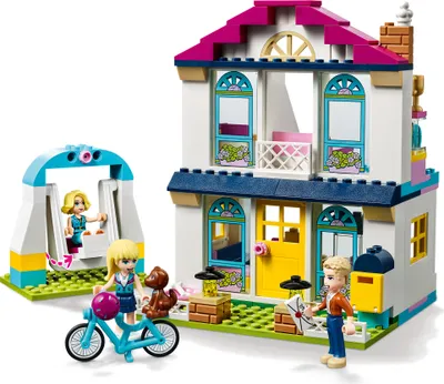 Produktbild von LEGO 41398 Friends 4 + Stephanies Familienhaus, Puppenhaus mit Mini-Puppen, Kinderspielzeug ab 4 Jahre, tolles Geschenk für Mädchen und Jungen