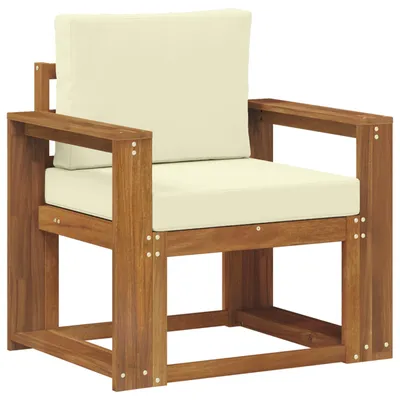 Produktbild von vidaXL Outdoor-Sofa Massives Akazienholz und Polyester Natur