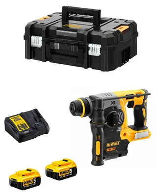 Imagen del producto de Martillo Electroneumático DeWALT DCH273P2T (2 x 5,0 Ah + DCB115 + TSTAK II)
