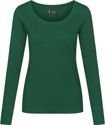 Immagine prodotto di EXCD by Promodoro 4095 | Maglietta donna manica lunga, single jersey - Colore: Forest - Taglia: S