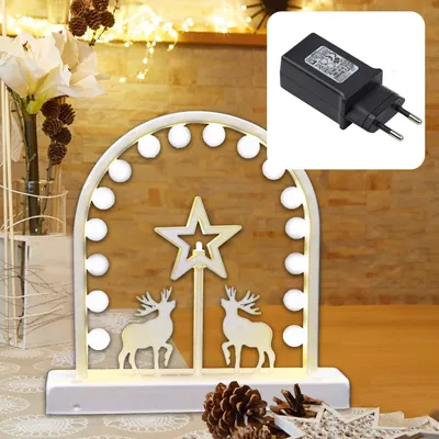 Produktbild von LED-Metall-Leuchter, 17 LEDs