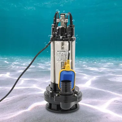 Produktbild von Tauchpumpe, 36.000 Liter pro Stunde - 2 PS Leistung - Edelstahlgehäuse - Mit Schwimmerschalter - Schmutzwasserpumpe - Industriepumpe
