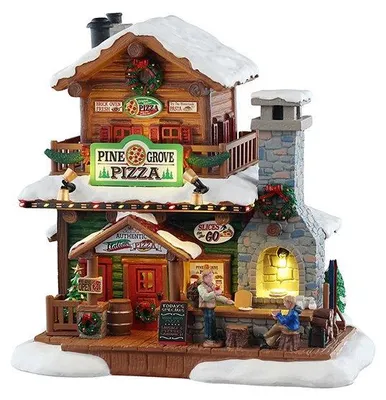 Productafbeelding van Pine Grove Pizza 19x26x27 cm Kerstdorp LEMAX