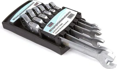 Produktbild von Ratelsleutelset mit schwenkbarer Kopf, 6 Stück