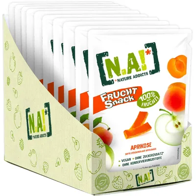 Produktbild von N.A! Nature Addicts Frucht Snack Aprikose 10x35g