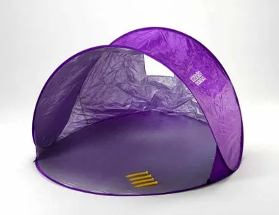 Produktbild von Strandzelt Strandmuschel für 2 Personen Sonnendach Meer Camping Tendafacile - Lila