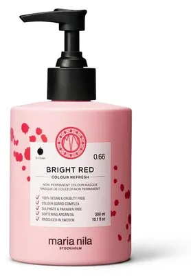 Imagen del producto de Maria Nila Colour Refresh, tono 0.66 (Rojo Brillante), 300 ml
