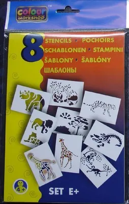 Zdjęcie produktu dla Malinos 301001, Szablon sztuki, Dzieci, Biały, 4 lat(a), 8 szt.