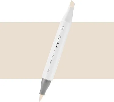 Image de Pinceau et ciseau double face OHUHU, E280 Sand White