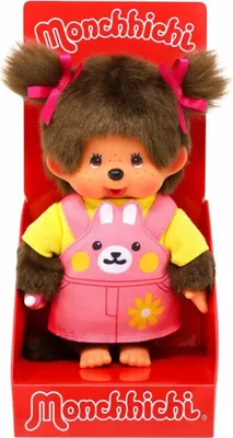 A Monchhichi doll in its packaging.