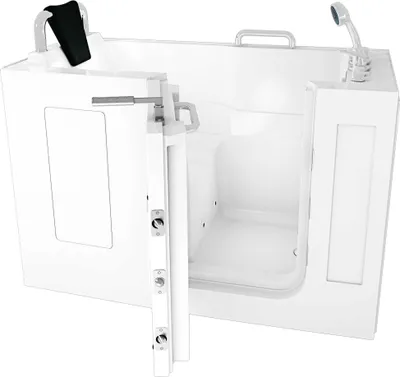 Produktbild von Sitzwanne Whirlpool Badewanne mit Tür S07WP-B-L 140x76cm
