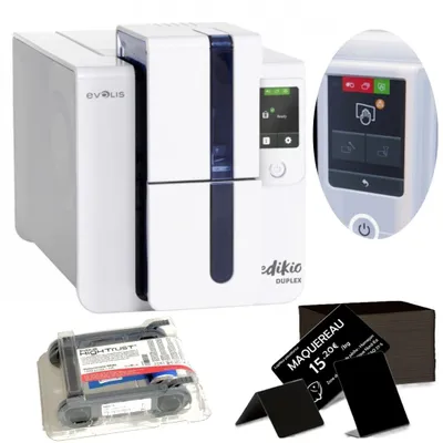 Obrázek produktu pro Termotransferová tiskárna na plastové karty Evolis Edikio Duplex USB+LAN