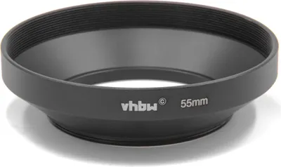 Produktbild von vhbw Gegenlichtblende für 55mm Objektiv, Weitwinkel, Rund
