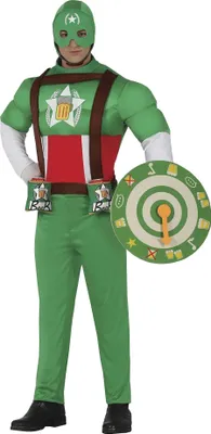 Immagine prodotto di Fiestas Guirca - Costume da capitano di birra per uomo FG471 (L) (Verde/Rosso)