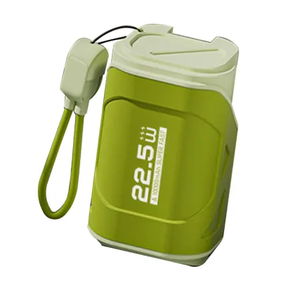 Produktbild von 10000mAh Power Bank,USB C tragbares Ladegerät,Wall Plug tragbares Ladegerät,Externes Akkupack,Handy USB C Akkupack,Reise Power Bank,Tragbares Handy Ladegerät