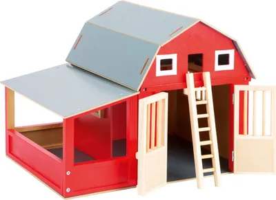 Zdjęcie produktu dla Small Foot 8555 Drewniana stodoła Alabama, czerwona drewniana stajnia