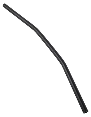 Image de Poignées de moto - Style rétro - 22 mm - Noir - Guidon - Courbées - Fer - Faciles à installer - Guidon de moto