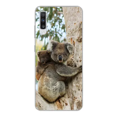 Produktbild von MuchoWow® Handyhülle Schutzhülle Hülle für Samsung Galaxy A70 Koalas - Kind - Baum - Kinder - Junge - Mädchen Silikon Softcase Handy Hülle - Schutzhaube