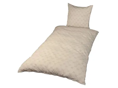 Produktbild von SANSIBAR SYLT Perkal Bettwäsche 135 x 200 cm aus reiner Baumwolle Reißverschluss Beige NEU