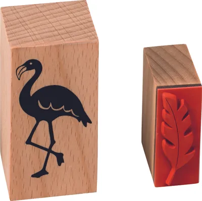 Produktbild von Stempelset Holz VE=3x10 Stück Dschungel