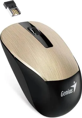 Produktbild von GENIUS NX-7015/Kancelářská/Optická/1 600 DPI/Bezdrátová USB/Zlatá
