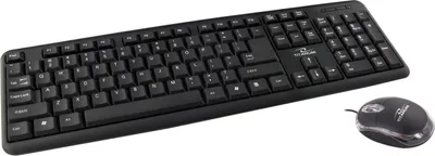 Produktbild von TITANUM TK106 Tastatur Maus enthalten USB Schwarz