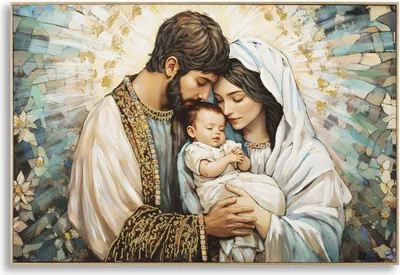 Produktbild von Wandbild Nativity lackiert inklusive Rahmen -A- 122 x 82 x 4 cm