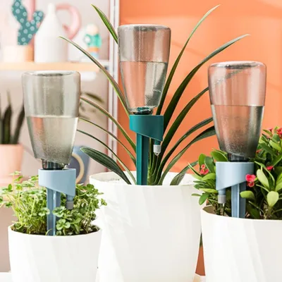 Produktbild von Bewässerungskegel automatisch Tropfbewässerung Zimmerpf Himmelblau ohne bottle