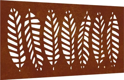 Obrázok produktu pre vidaXL Záhradná dekorácia na stenu 105x55 cm Corten Steel Leaf Design