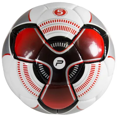 Produktbild von Handgenähter TPU Fußball Größe 5 Weiß Rot für Kinder und Anfänger