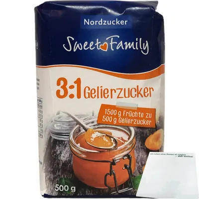 Produktbild von Nordzucker Gelierzucker 3zu1 (500g Packung) + usy Block