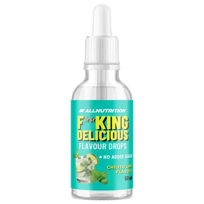 Produktbild von ALLNUTRITION FITKING DELICIOUS FLAVOUR DROPS 50ml Limette - Minze
