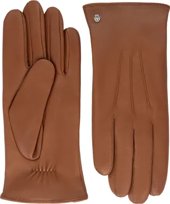 Roeckl Herren Nappa-Lederhandschuhe Riga mit Wollfutter in braun
